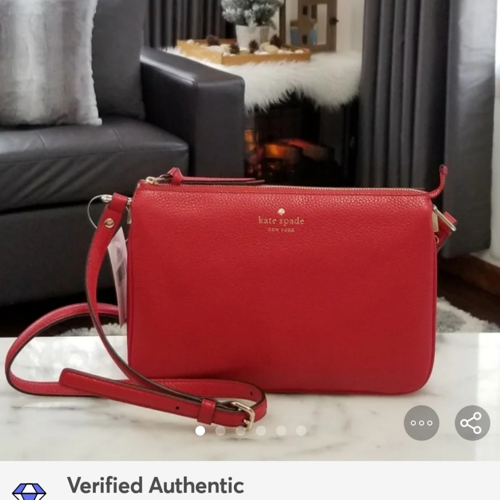 🚫SOLD🚫 Kate Spade Mulberry Street Madelyne Red - Picture 4 of 6